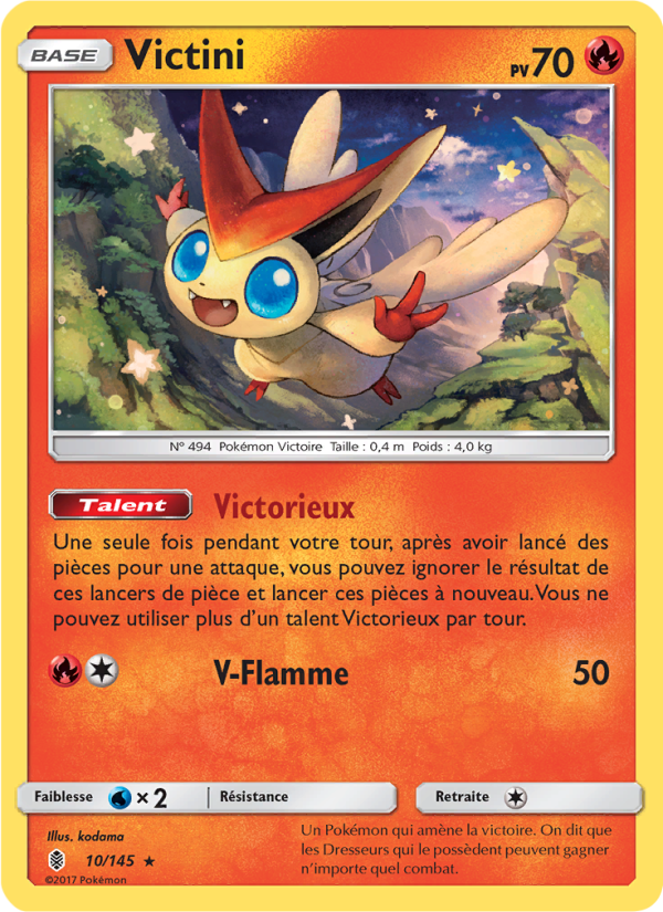 Victini 10 — Gardiens Ascendants (French Pokémon TCG card)