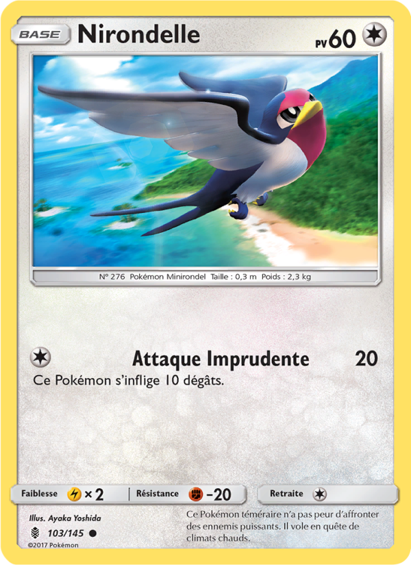 Nirondelle 103 — Gardiens Ascendants (French Pokémon TCG card)