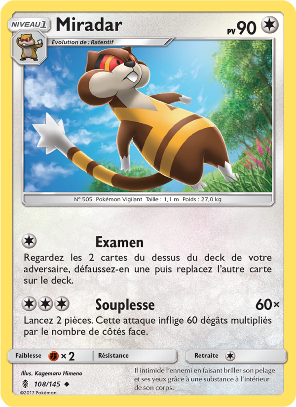 Miradar 108 — Gardiens Ascendants (French Pokémon TCG card)