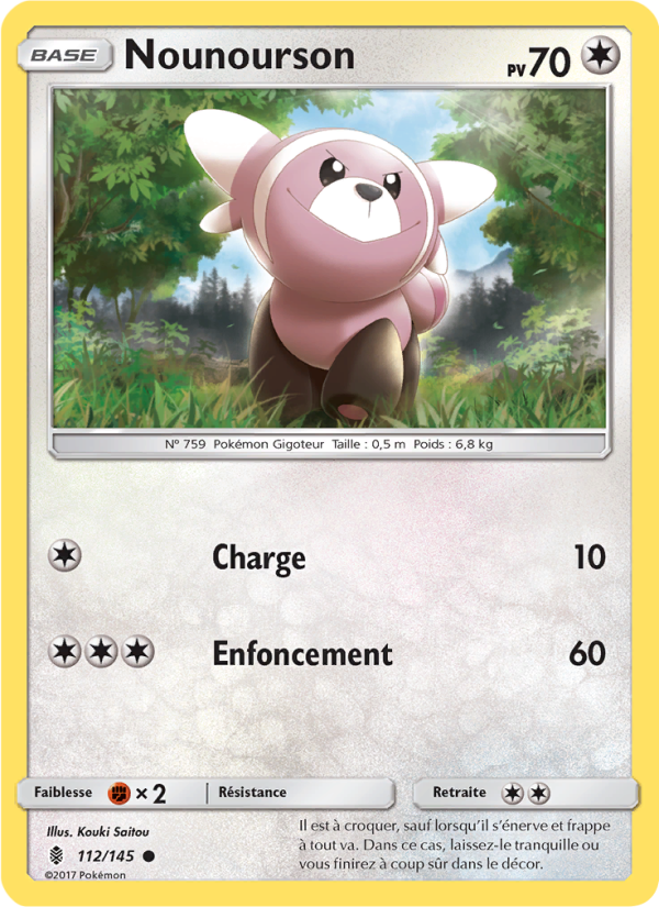 Nounourson 112 — Gardiens Ascendants (French Pokémon TCG card)