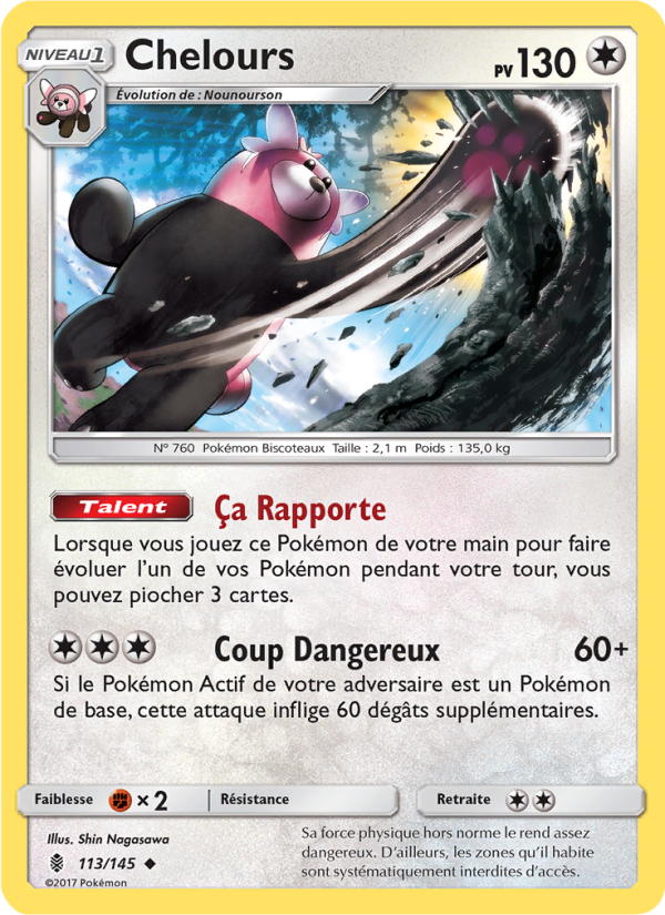 Chelours 113 — Gardiens Ascendants (French Pokémon TCG card)