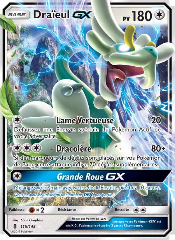 Draïeul GX 115 — Gardiens Ascendants (French Pokémon TCG card)