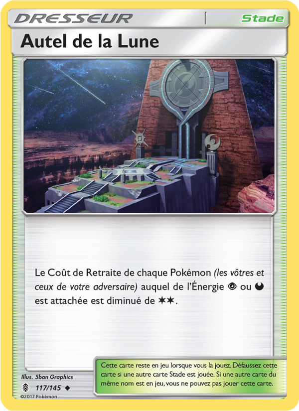 Autel de la Lune 117 — Gardiens Ascendants (French Pokémon TCG card)
