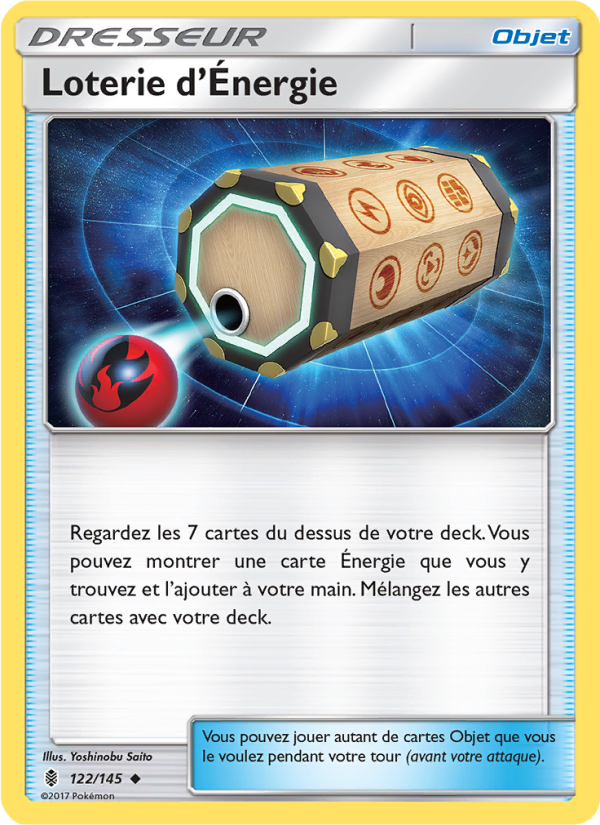 Loterie d’Énergie 122 — Gardiens Ascendants (French Pokémon TCG card)