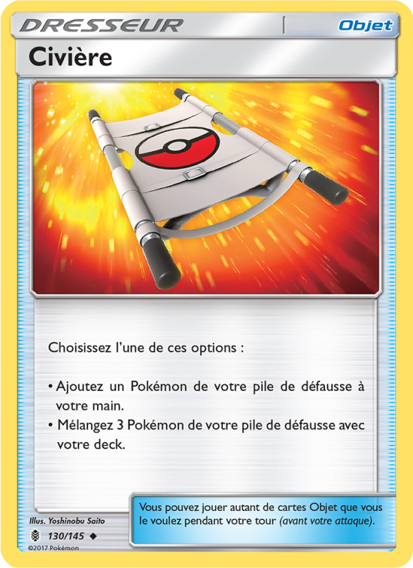 Civière 130 — Gardiens Ascendants (French Pokémon TCG card)