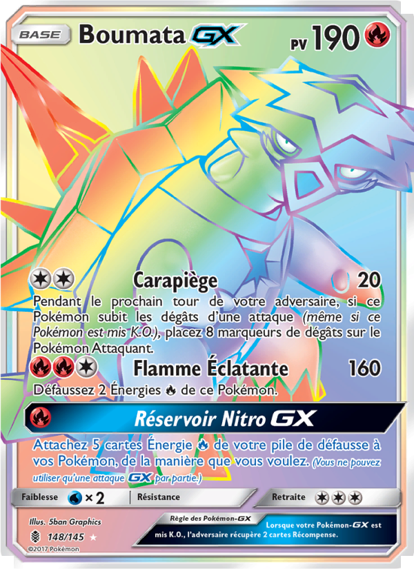 Boumata GX 148 — Gardiens Ascendants (French Pokémon TCG card)
