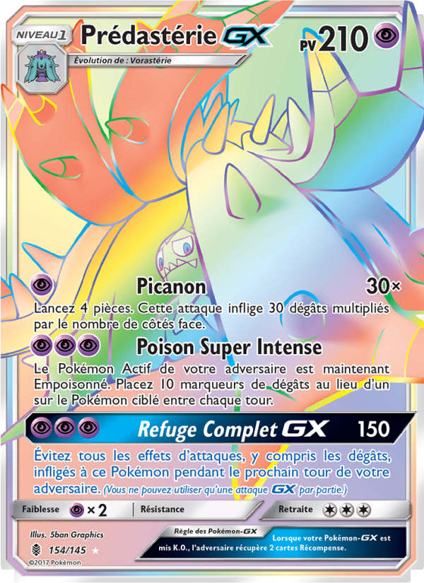 Prédastérie GX 154 — Gardiens Ascendants (French Pokémon TCG card)