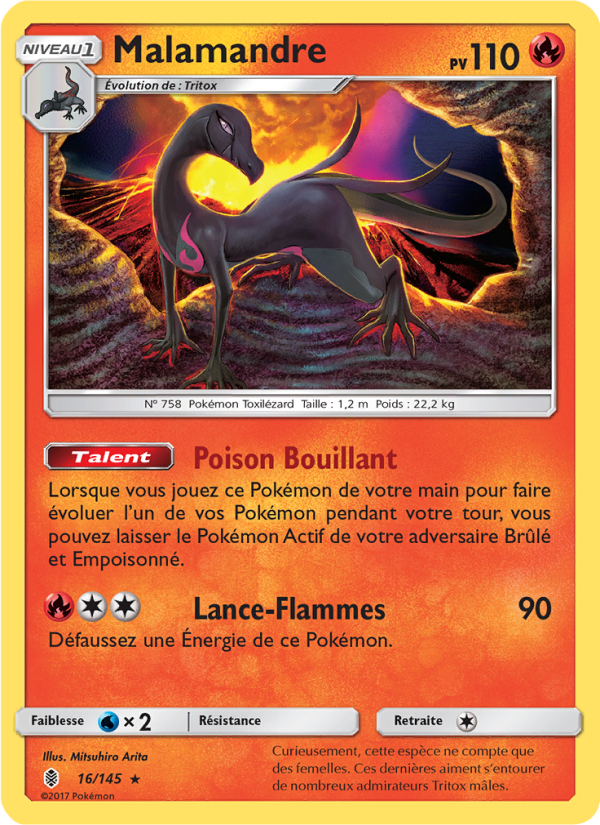Malamandre 16 — Gardiens Ascendants (French Pokémon TCG card)