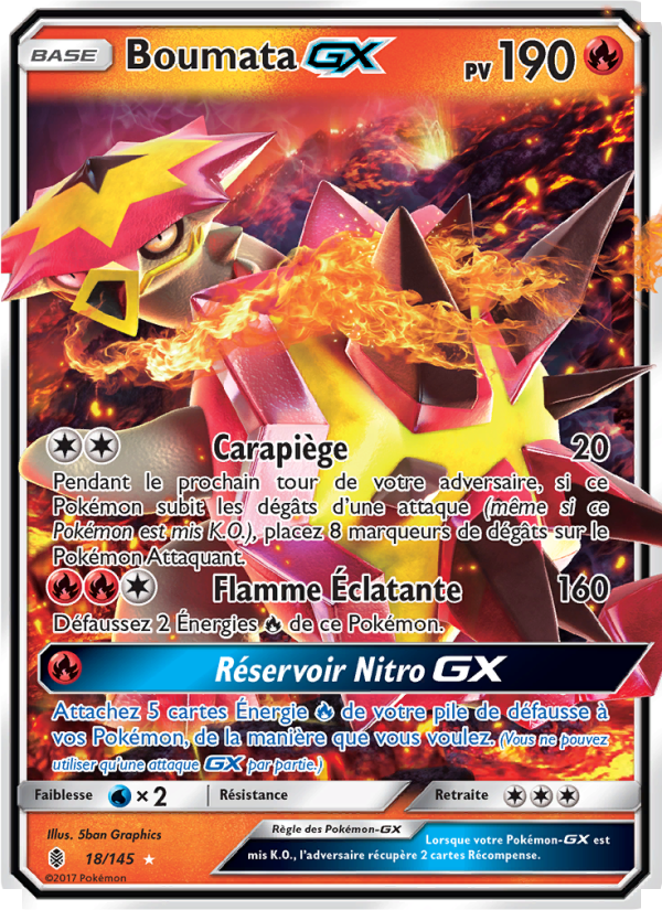 Boumata GX 18 — Gardiens Ascendants (French Pokémon TCG card)
