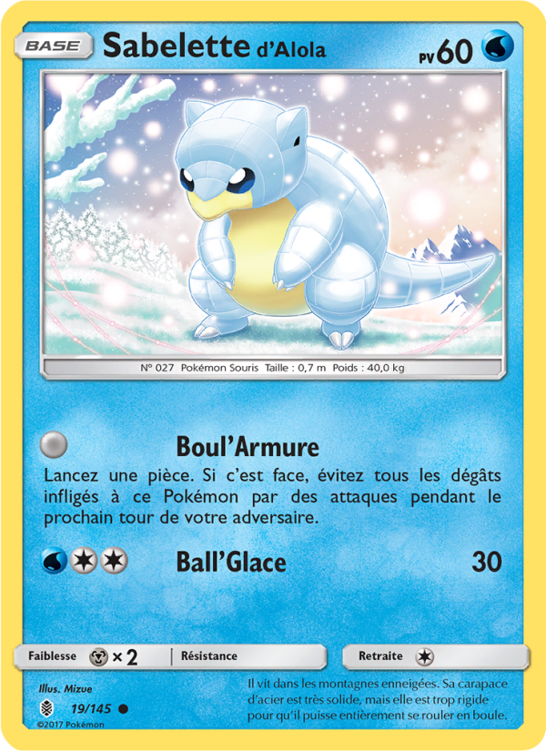 Sabelette d’Alola 19 — Gardiens Ascendants (French Pokémon TCG card)