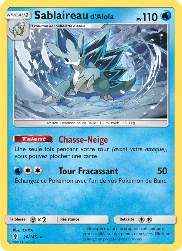 Sablaireau d’Alola 20 — Gardiens Ascendants (French Pokémon TCG card)