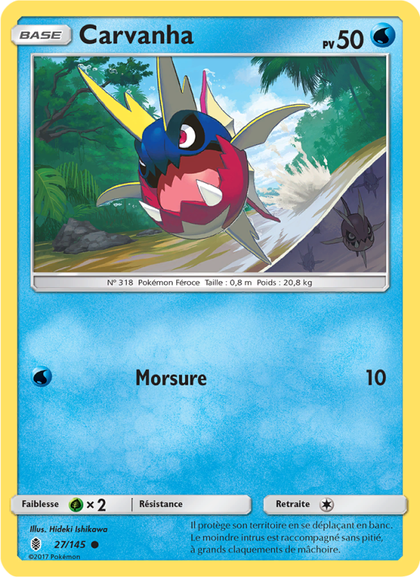 Carvanha 27 — Gardiens Ascendants (French Pokémon TCG card)