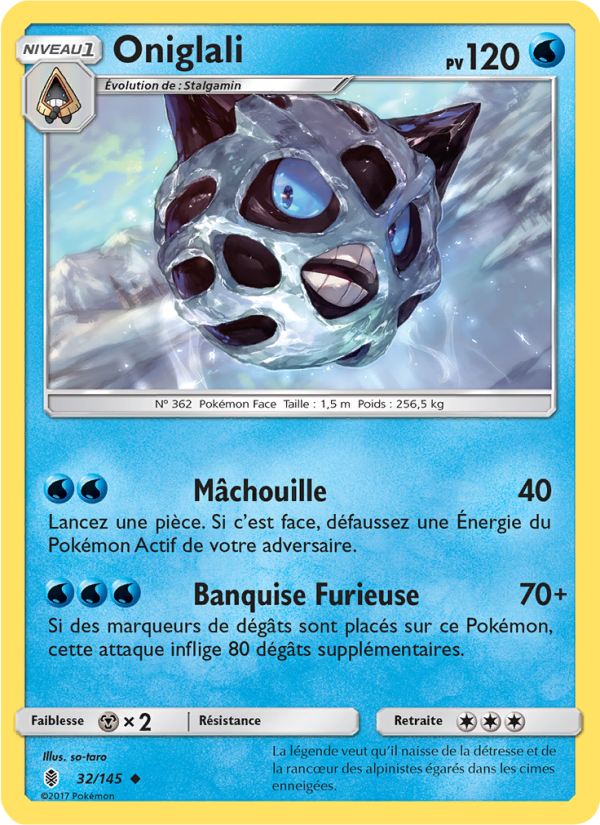 Oniglali 32 — Gardiens Ascendants (French Pokémon TCG card)
