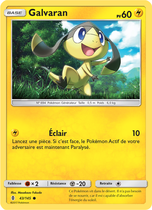 Galvaran 43 — Gardiens Ascendants (French Pokémon TCG card)