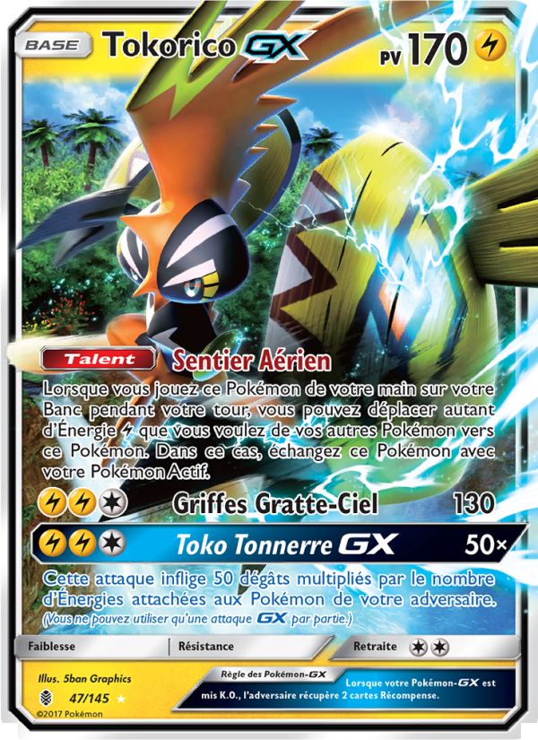 Tokorico GX 47 — Gardiens Ascendants (French Pokémon TCG card)