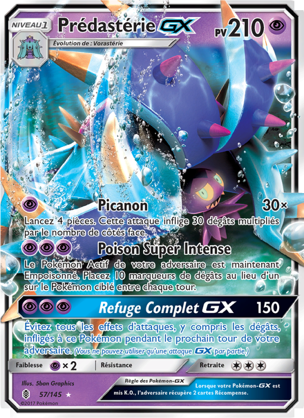 Prédastérie GX 57 — Gardiens Ascendants (French Pokémon TCG card)