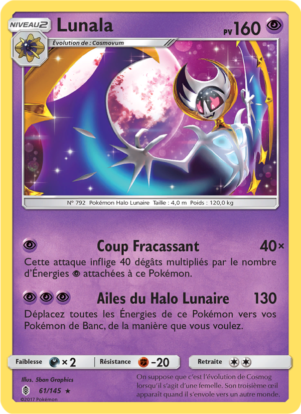 Lunala 61 — Gardiens Ascendants (French Pokémon TCG card)
