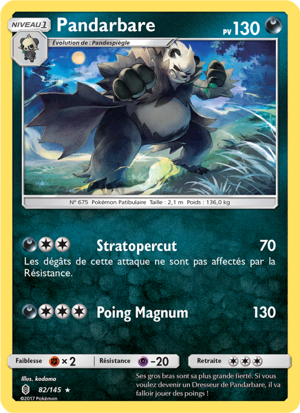 Pandarbare 82 — Gardiens Ascendants (French Pokémon TCG card)