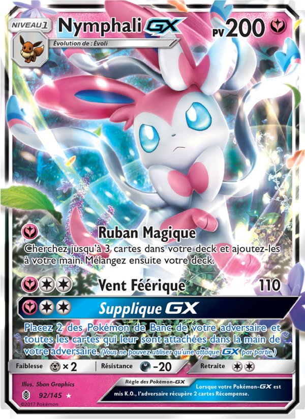 Nymphali GX 92 — Gardiens Ascendants (French Pokémon TCG card)