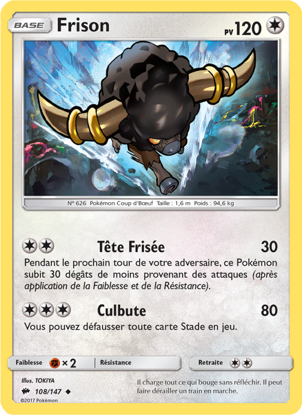Frison 108 — Ombres Ardentes (French Pokémon TCG card)