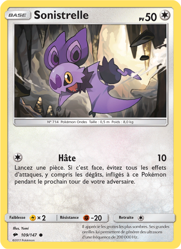 Sonistrelle 109 — Ombres Ardentes (French Pokémon TCG card)