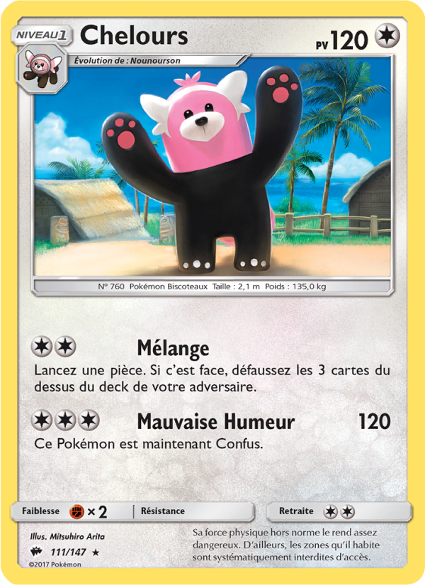 Chelours 111 — Ombres Ardentes (French Pokémon TCG card)