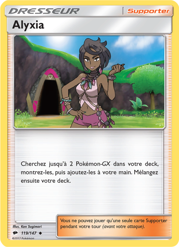 Alyxia 119 — Ombres Ardentes (French Pokémon TCG card)