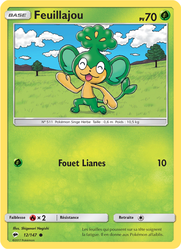 Feuillajou 12 — Ombres Ardentes (French Pokémon TCG card)