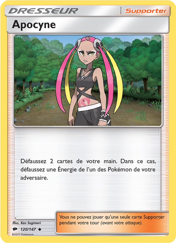Apocyne 120 — Ombres Ardentes (French Pokémon TCG card)