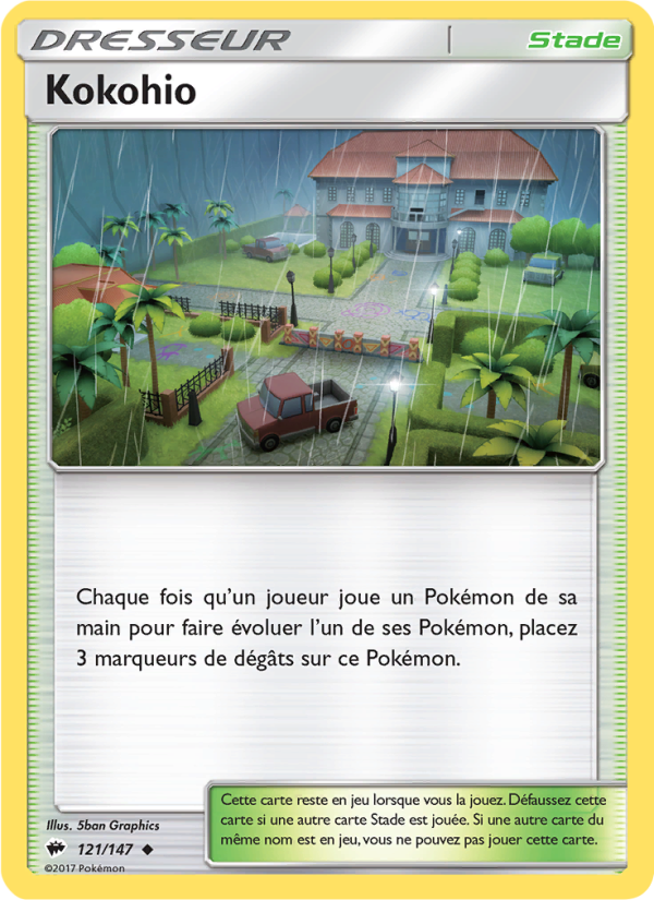 Kokohio 121 — Ombres Ardentes (French Pokémon TCG card)