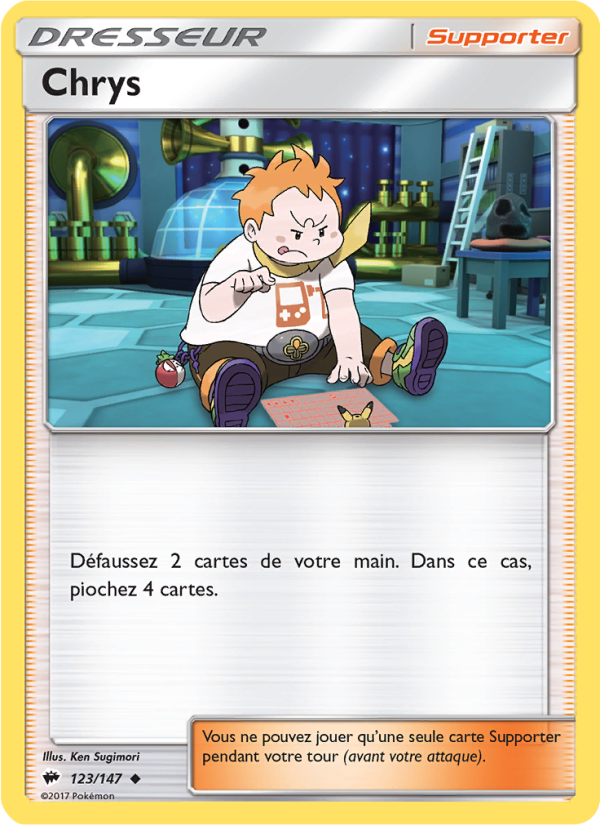 Chrys 123 — Ombres Ardentes (French Pokémon TCG card)