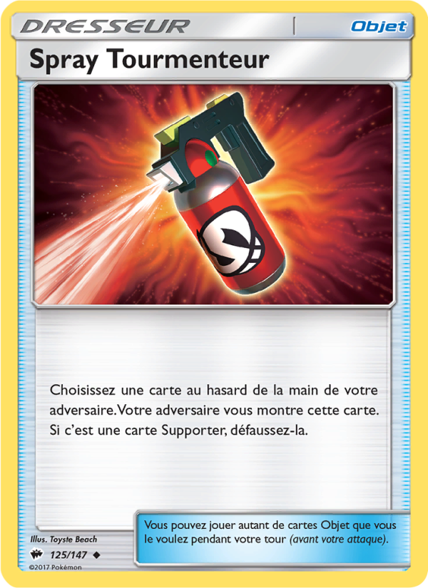 Spray Tourmenteur 125 — Ombres Ardentes (French Pokémon TCG card)