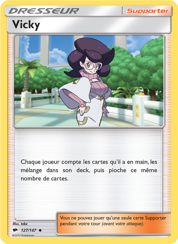 Vicky 127 — Ombres Ardentes (French Pokémon TCG card)