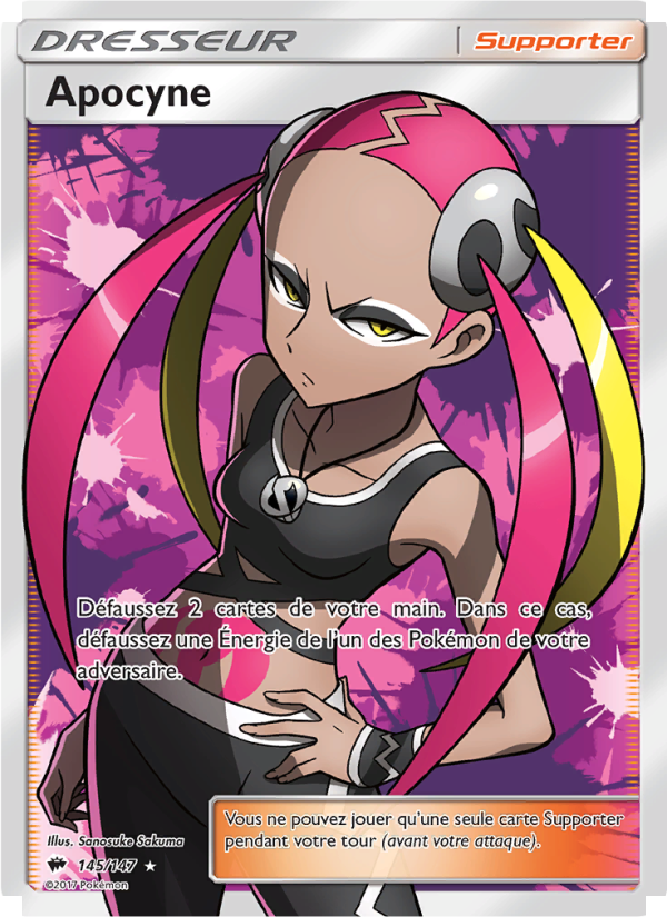 Apocyne 145 — Ombres Ardentes (French Pokémon TCG card)