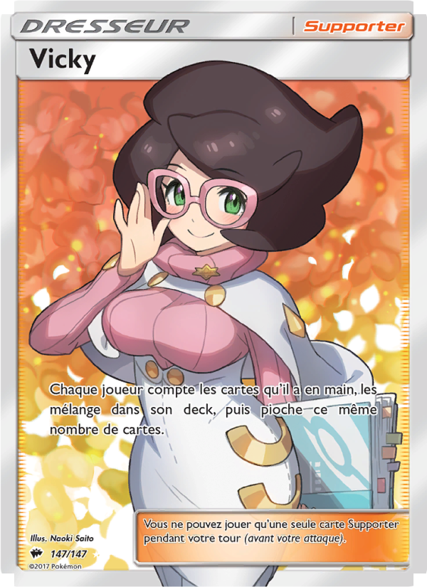 Vicky 147 — Ombres Ardentes (French Pokémon TCG card)