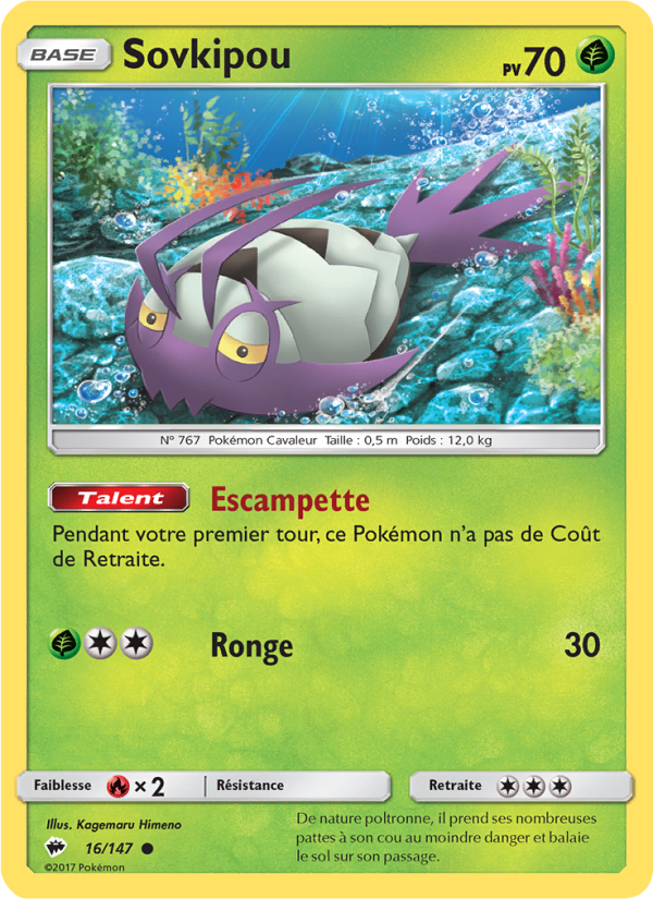 Sovkipou 16 — Ombres Ardentes (French Pokémon TCG card)