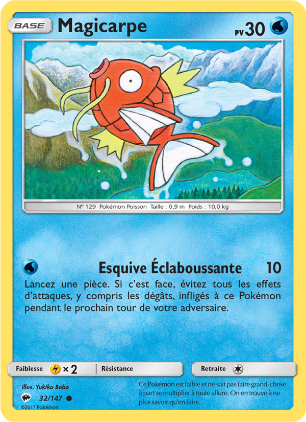 Magicarpe 32 — Ombres Ardentes (French Pokémon TCG card)