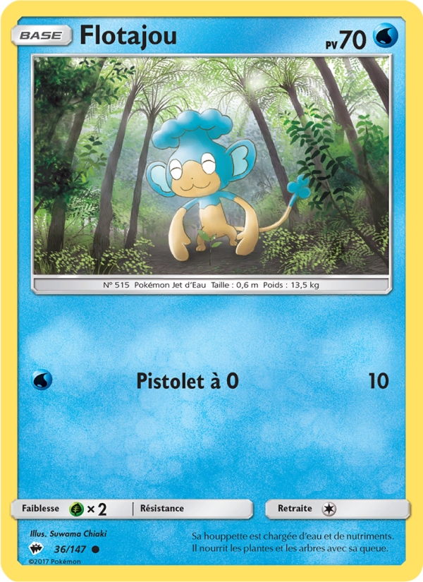 Flotajou 36 — Ombres Ardentes (French Pokémon TCG card)