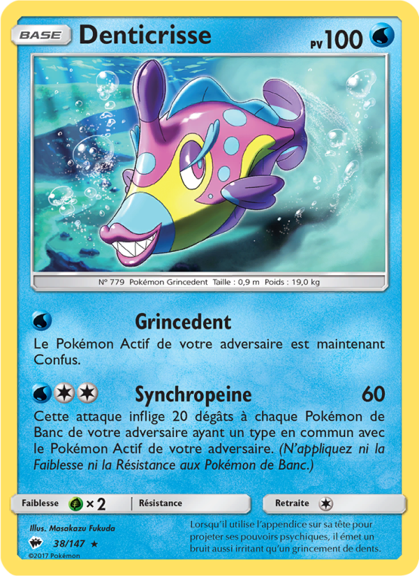 Denticrisse 38 — Ombres Ardentes (French Pokémon TCG card)