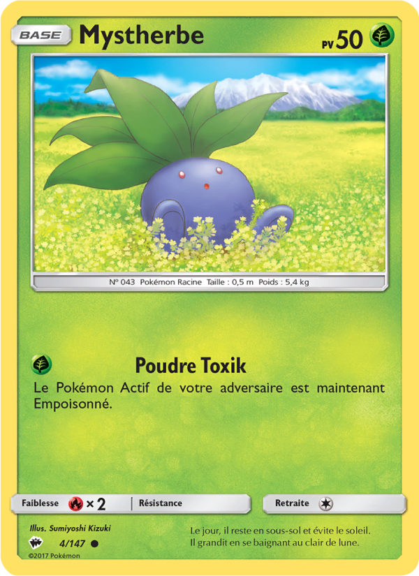 Mystherbe 4 — Ombres Ardentes (French Pokémon TCG card)