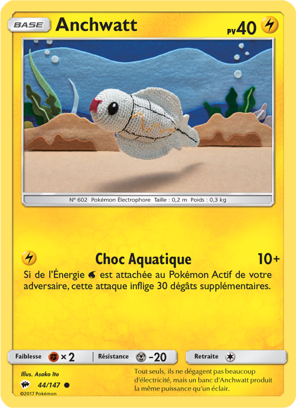Anchwatt 44 — Ombres Ardentes (French Pokémon TCG card)