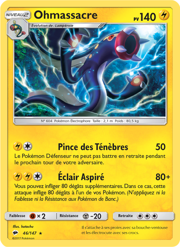 Ohmassacre 46 — Ombres Ardentes (French Pokémon TCG card)