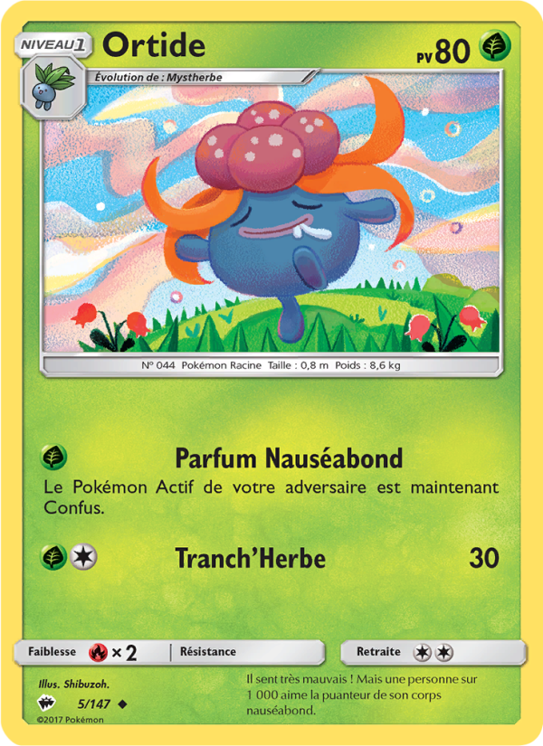 Ortide 5 — Ombres Ardentes (French Pokémon TCG card)