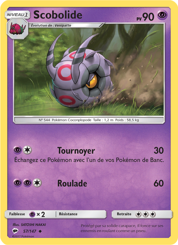 Scobolide 57 — Ombres Ardentes (French Pokémon TCG card)