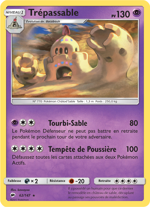 Trépassable 62 — Ombres Ardentes (French Pokémon TCG card)