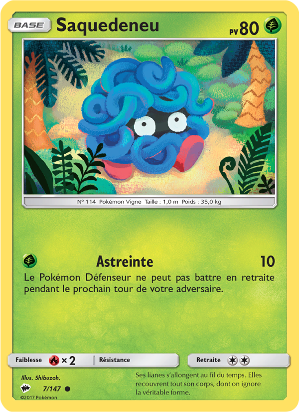 Saquedeneu 7 — Ombres Ardentes (French Pokémon TCG card)