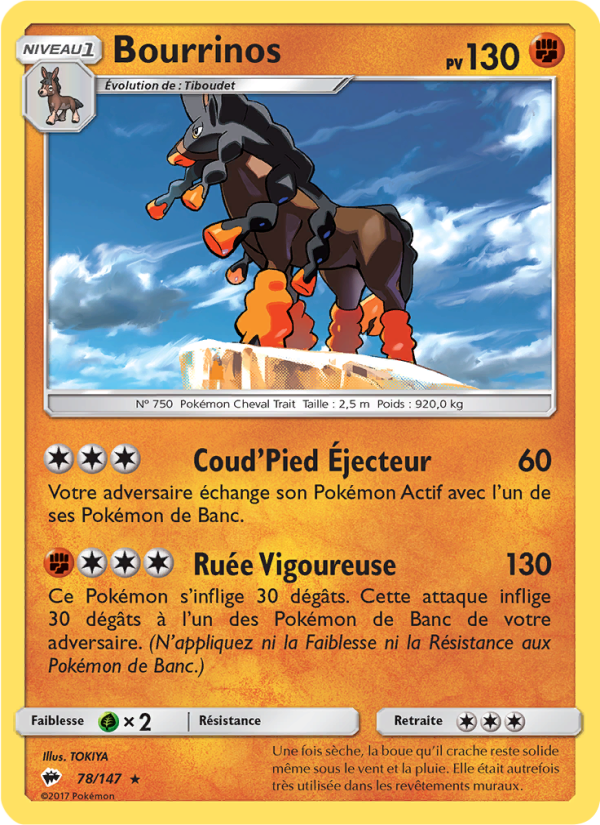Bourrinos 78 — Ombres Ardentes (French Pokémon TCG card)