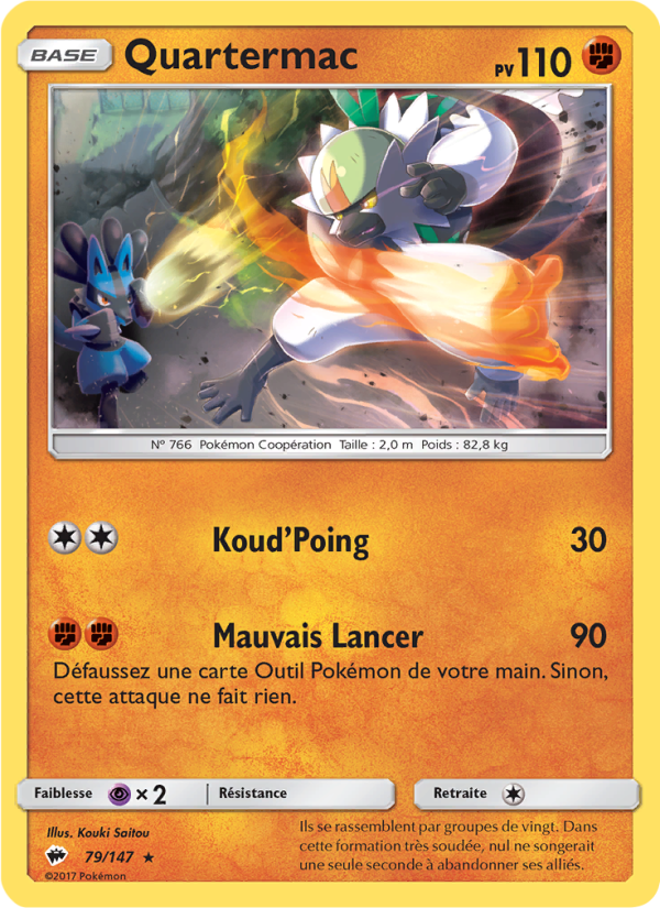 Quartermac 79 — Ombres Ardentes (French Pokémon TCG card)