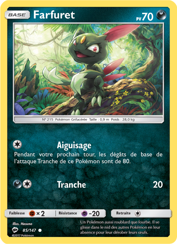 Farfuret 85 — Ombres Ardentes (French Pokémon TCG card)