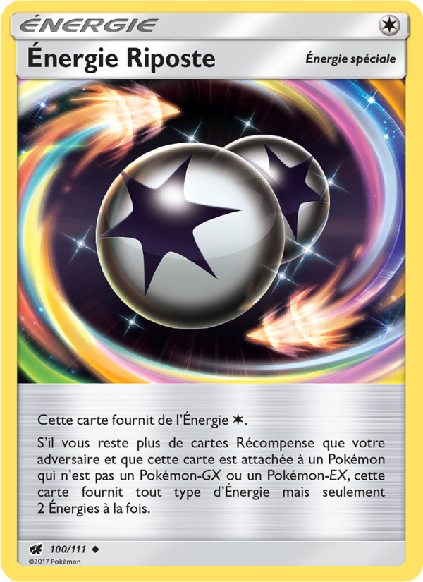 Énergie Riposte 100 — Invasion Carmin (French Pokémon TCG card)